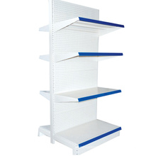 Selling Popular supermarket shelves,metal white gondola,display rack